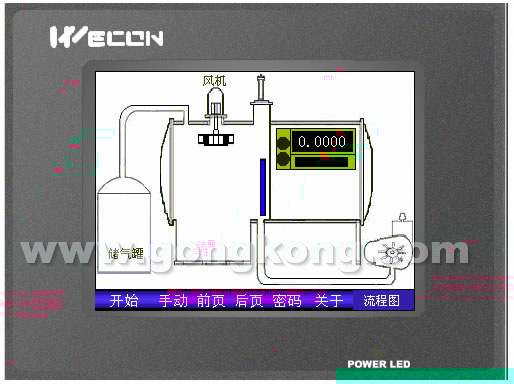 厦门维控5.7寸触摸屏作为数字无纸记录仪的使用案例