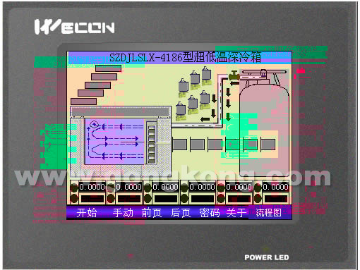 厦门维控5.7寸触摸屏作为数字无纸记录仪的使用案例